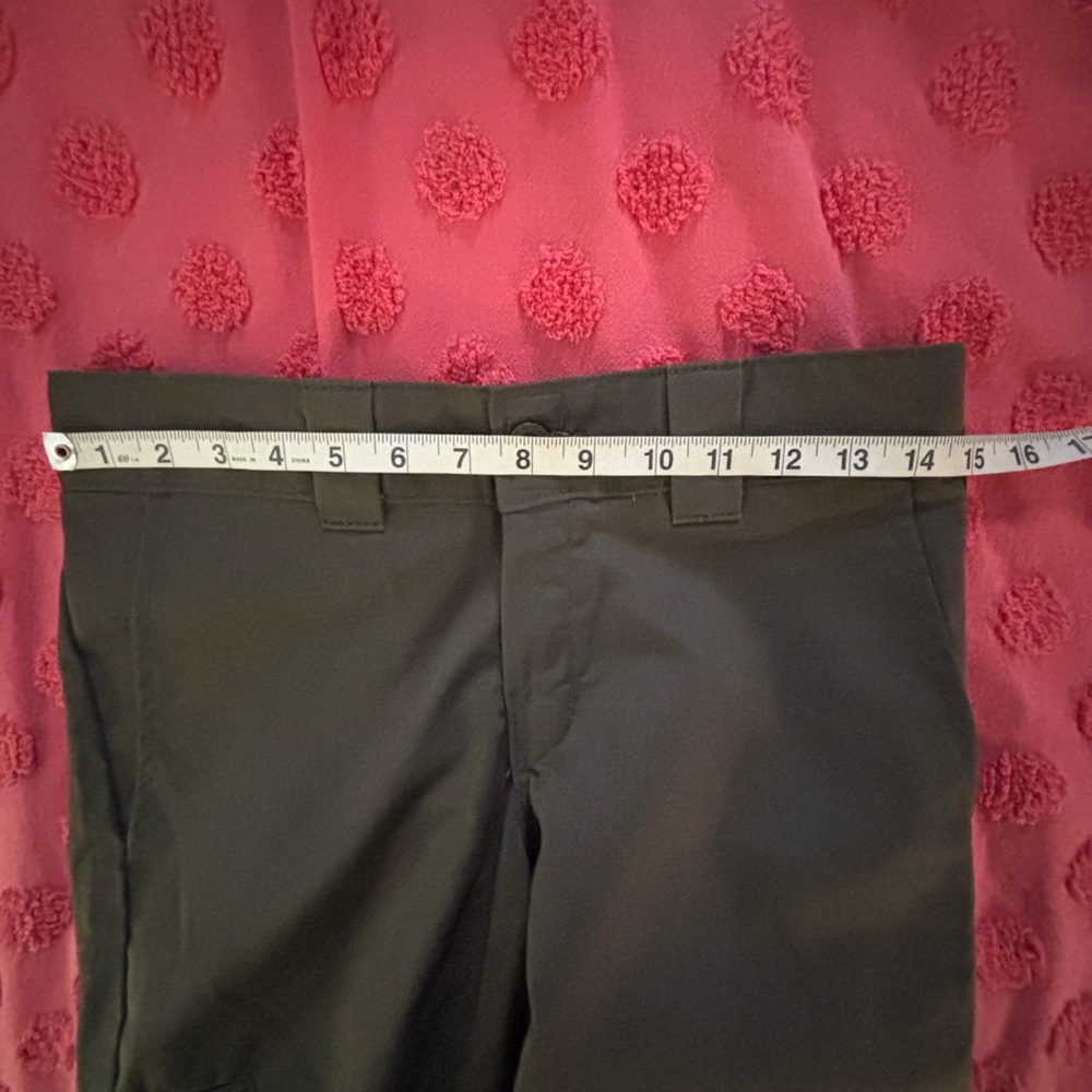 Dickies Flex Straight Pants Size 28 Mens Cargo Dark Olive Green Straight - Picture 9 of 11